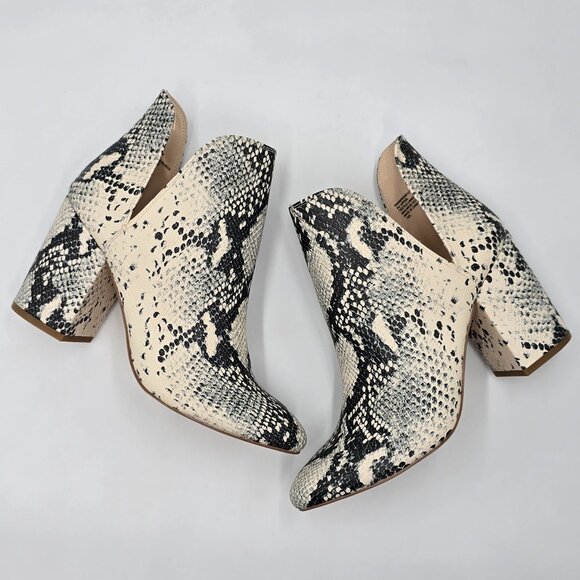 Madden Girl Snake Print Ankle Booties - Picture 5 of 16